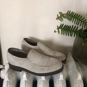 Hush puppy suede loafer